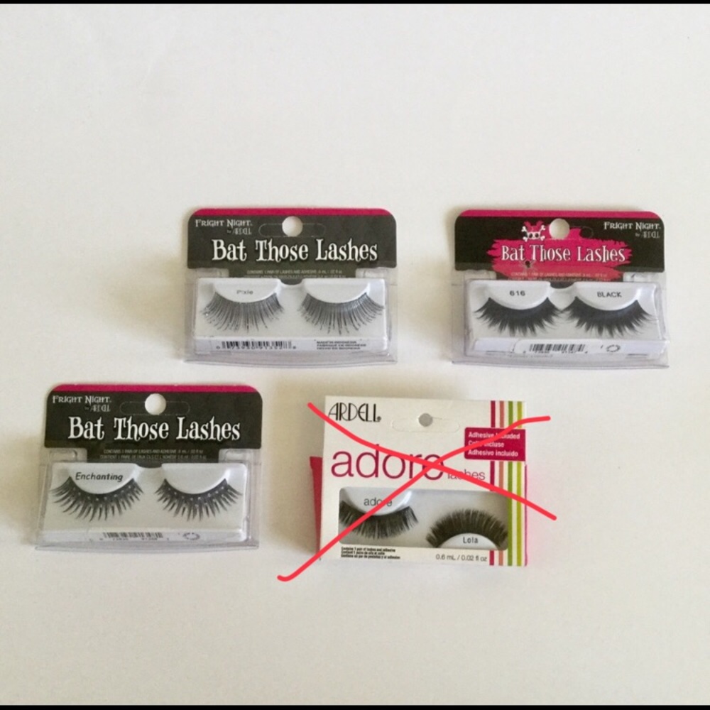 Set Of Three Ardell False Lashes
